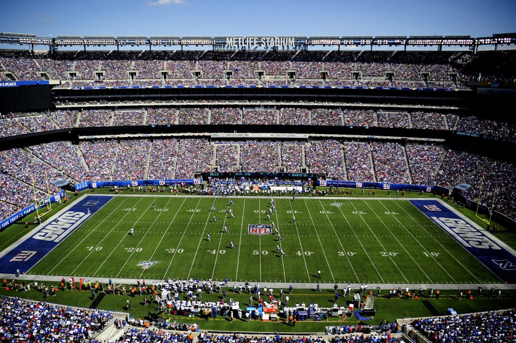 El MetLife durante un partido de fútbol americano entre los Giants y los BIlls. Es la sede más grande de toda la Copa América