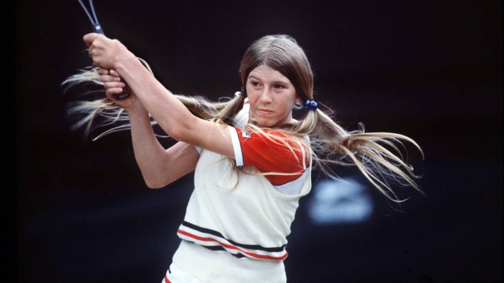 Andrea Jaeger, en el torneo femenino de Wimbledon 1980 (IMAGO / Colorsport).
