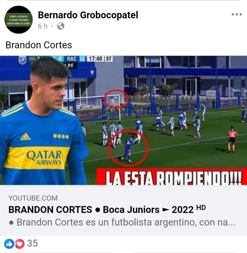 Grocopotel presentó a Brandon Cortés en Agropecuario.